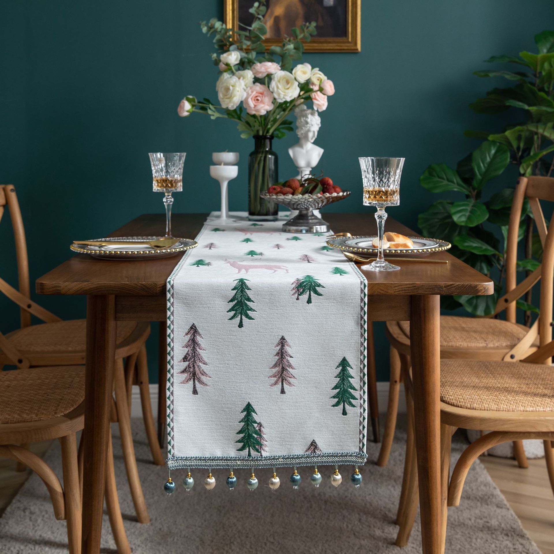 Home Textiles News - Chemin de table jacquard, nappe, décoration